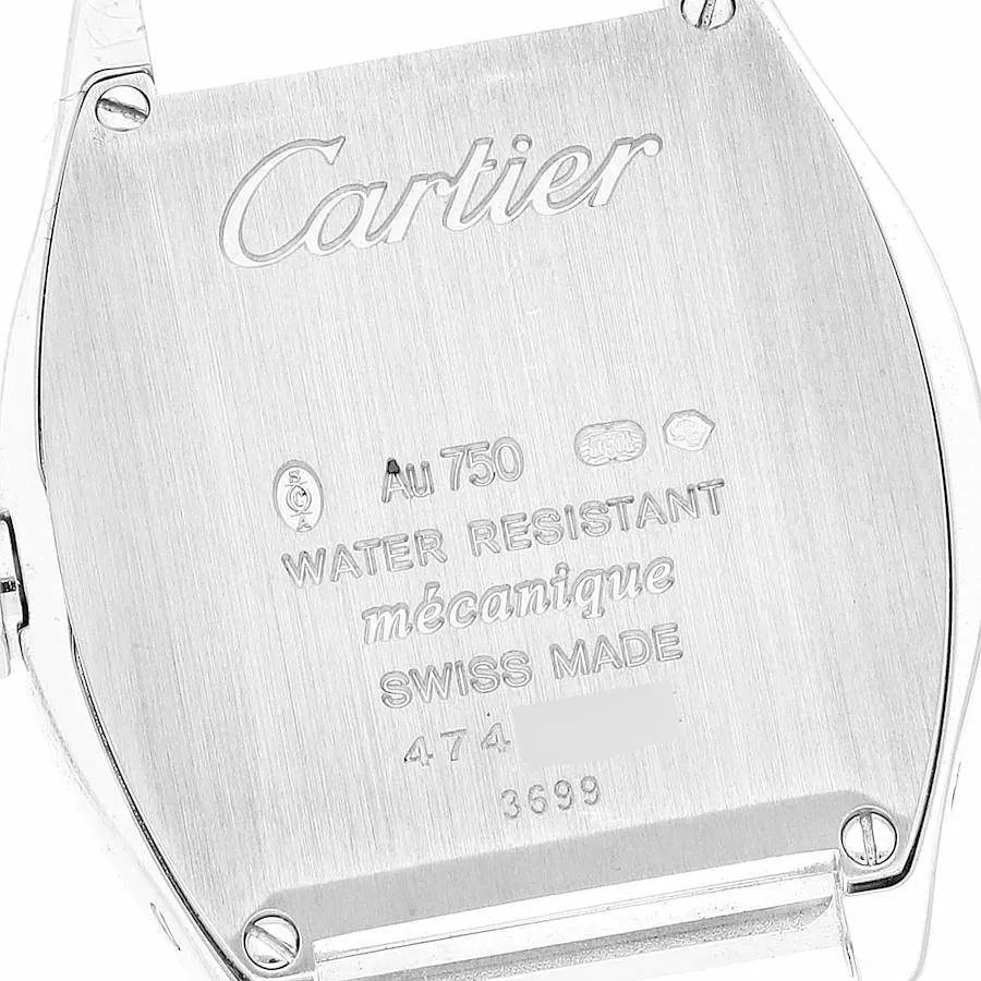 Cartier Tortue WA501007 24mm White gold and 18k white gold 6