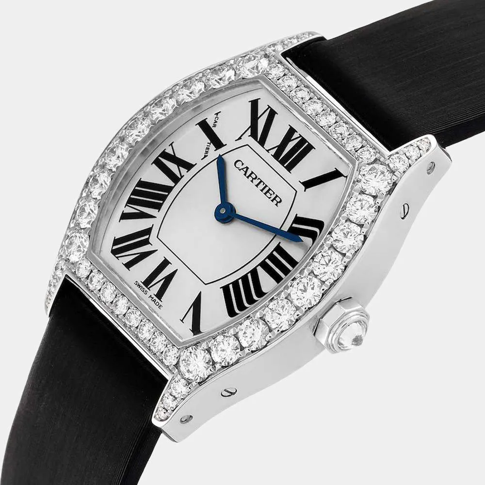 Cartier Tortue WA507231 28mm White gold and 18k white gold 1