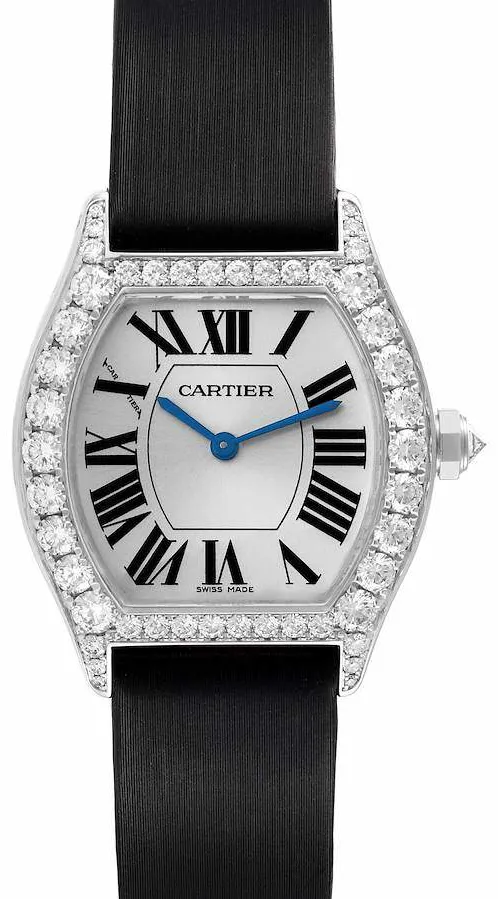 Cartier Tortue WA507231 28mm White gold and 18k white gold 5