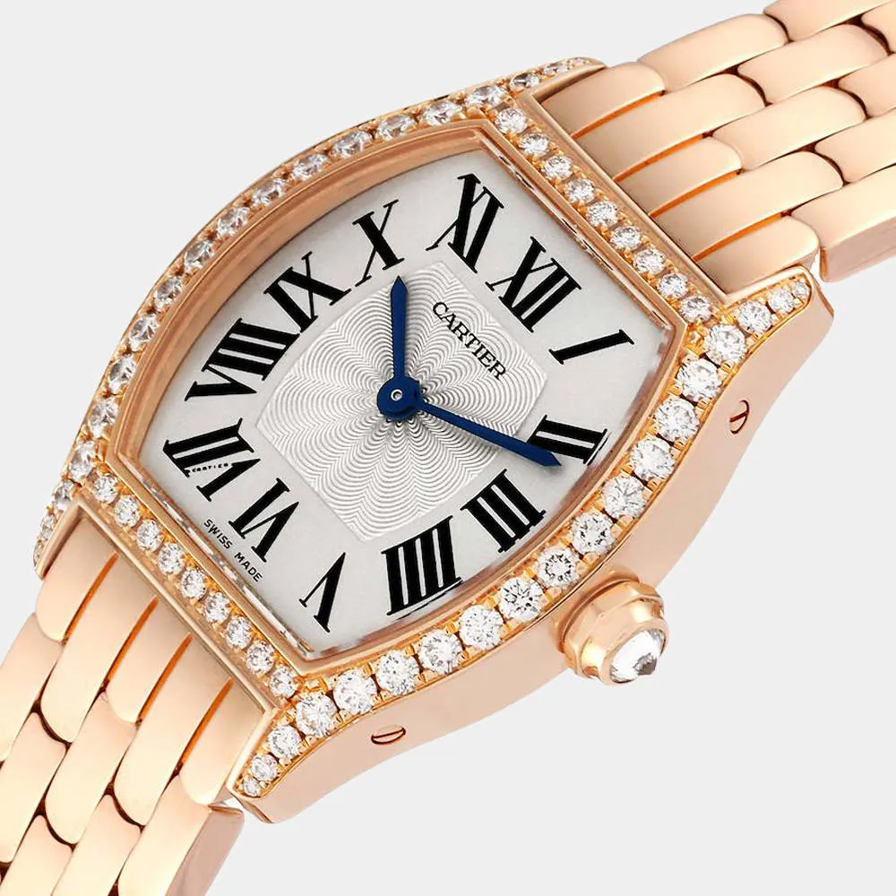 Cartier Tortue WA501010 24mm Rose gold and 18k rose gold Silver 1