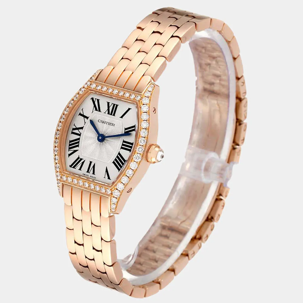 Cartier Tortue WA501010 24mm Rose gold and 18k rose gold Silver 2