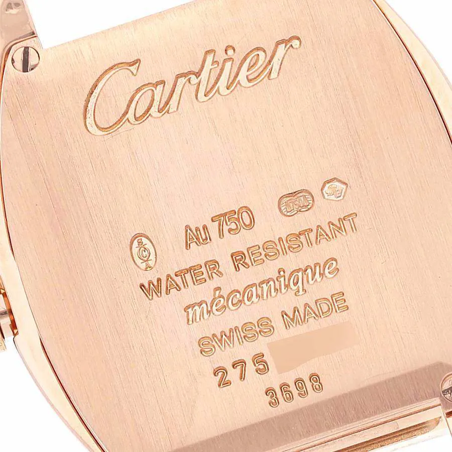 Cartier Tortue WA501010 24mm Rose gold and 18k rose gold Silver 4