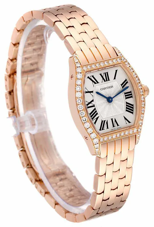 Cartier Tortue WA501010 24mm Rose gold and 18k rose gold Silver 6