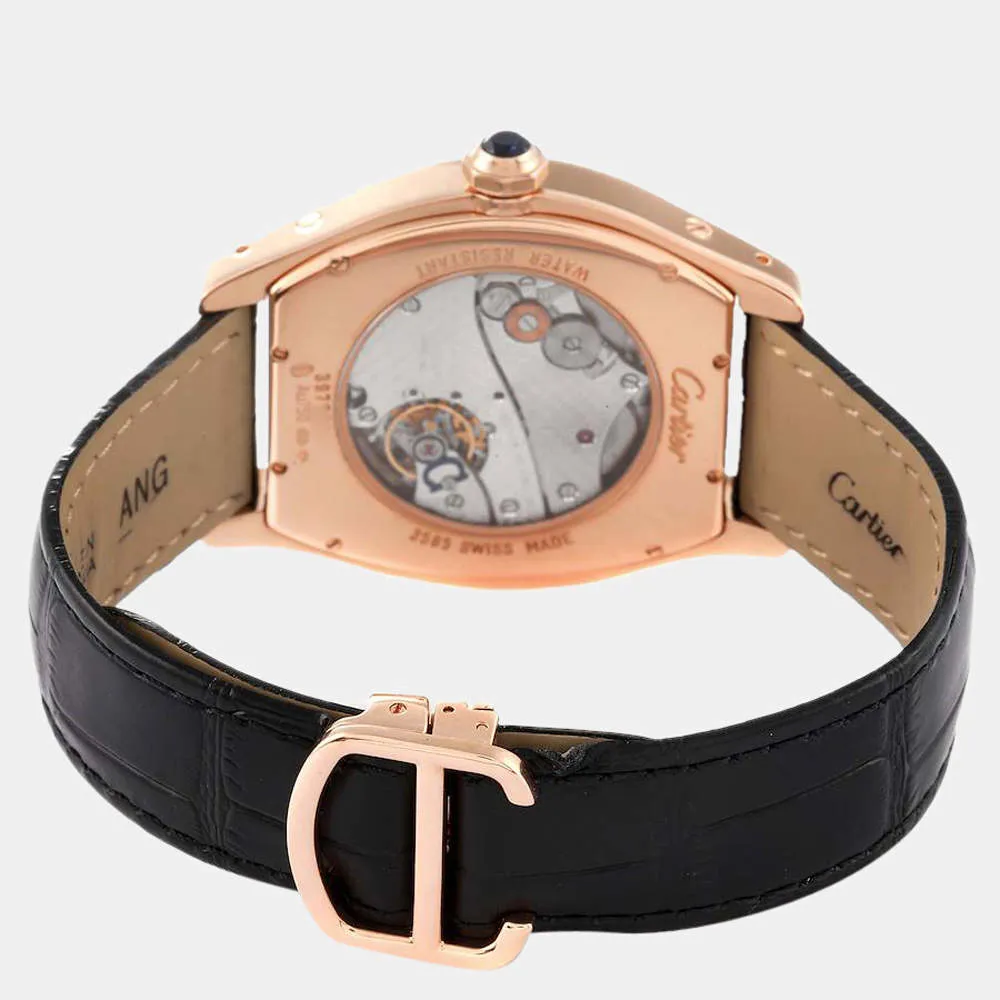 Cartier Tortue W1556234 38mm Rose gold and 18k rose gold Flinqué 3