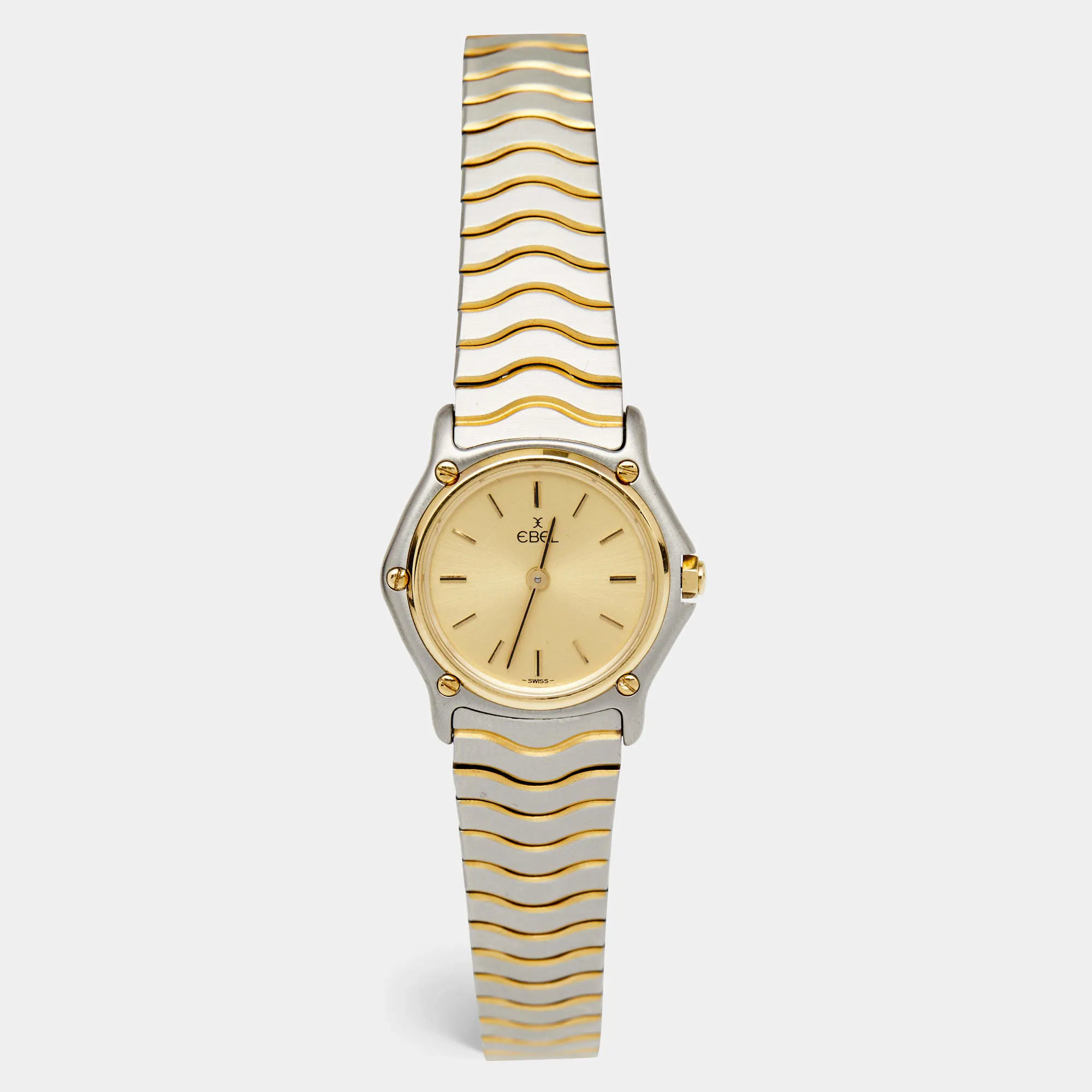 Ebel Classic Wave 166901 24mm Yellow gold and stainless steel