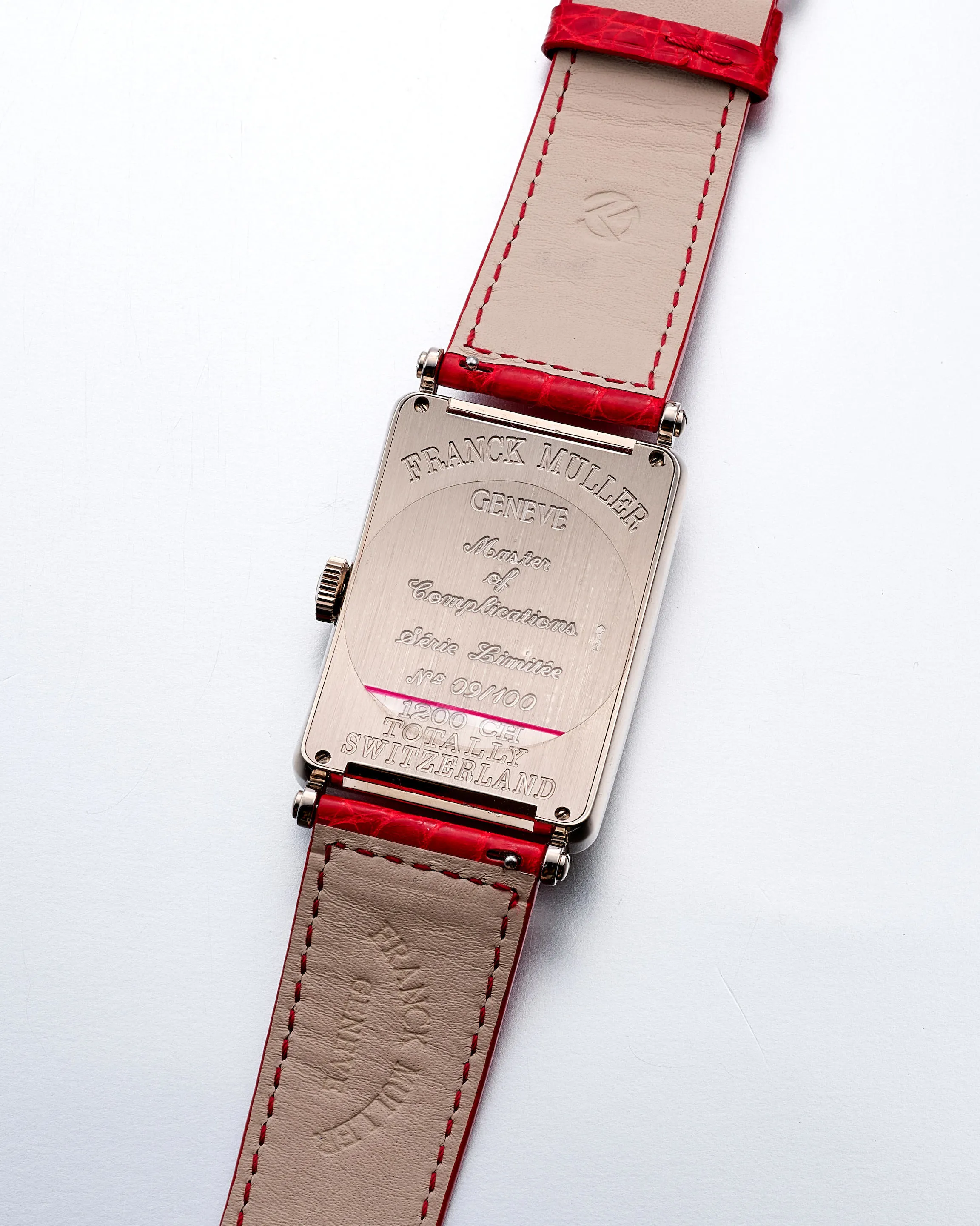 Franck Muller Crazy Hours 1200 CH 32.5mm White gold Red 1