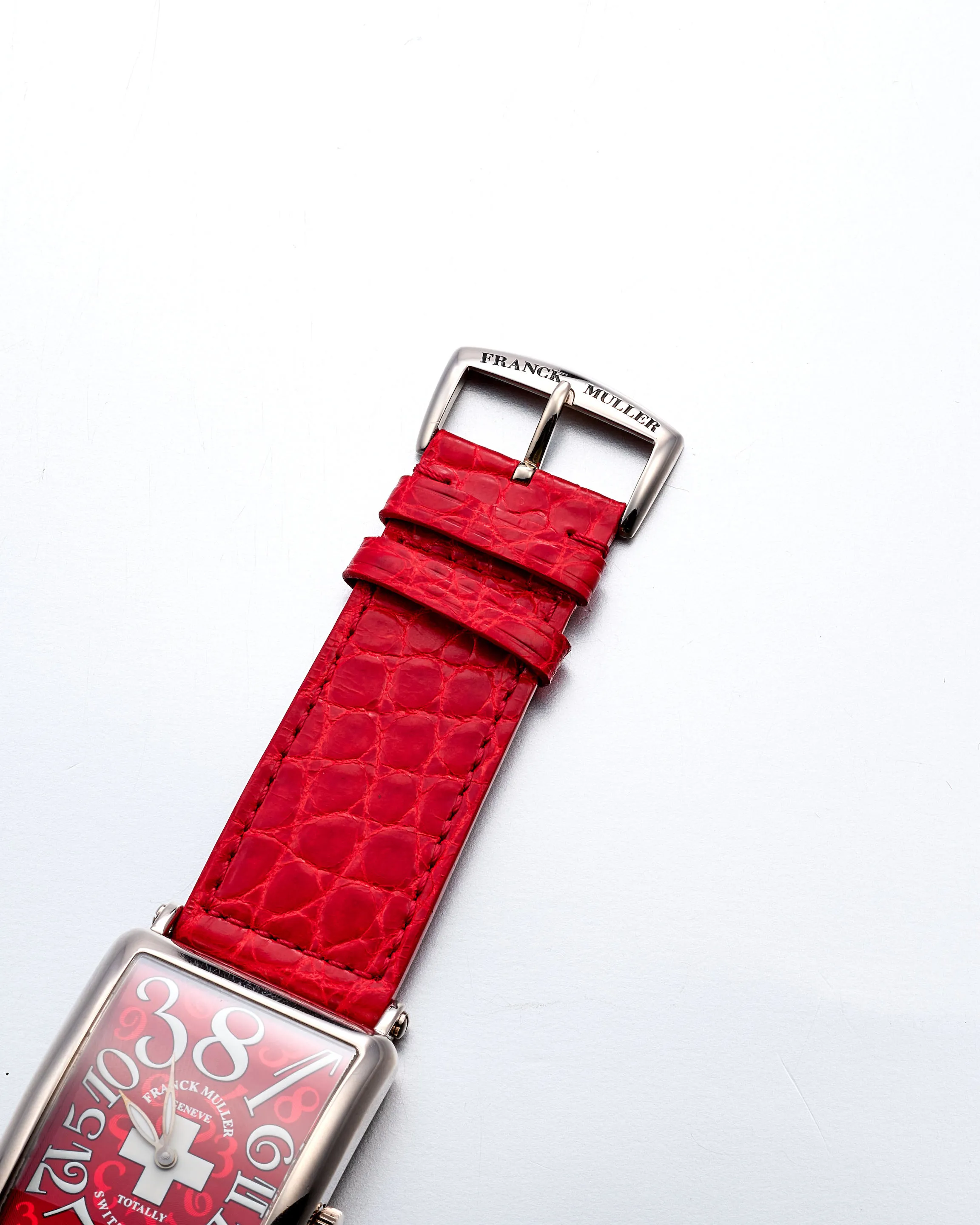 Franck Muller Crazy Hours 1200 CH 32.5mm White gold Red 2