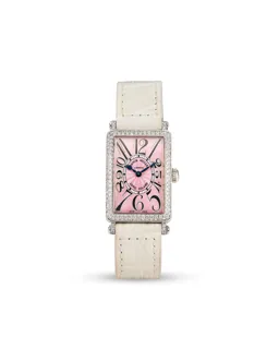 Franck Muller Long Island 902 QZ D White gold and Diamond Pink