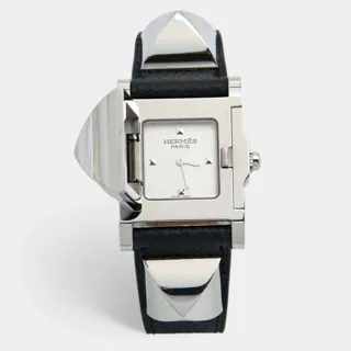 Hermès Médor W028322WW00 Stainless steel Silver