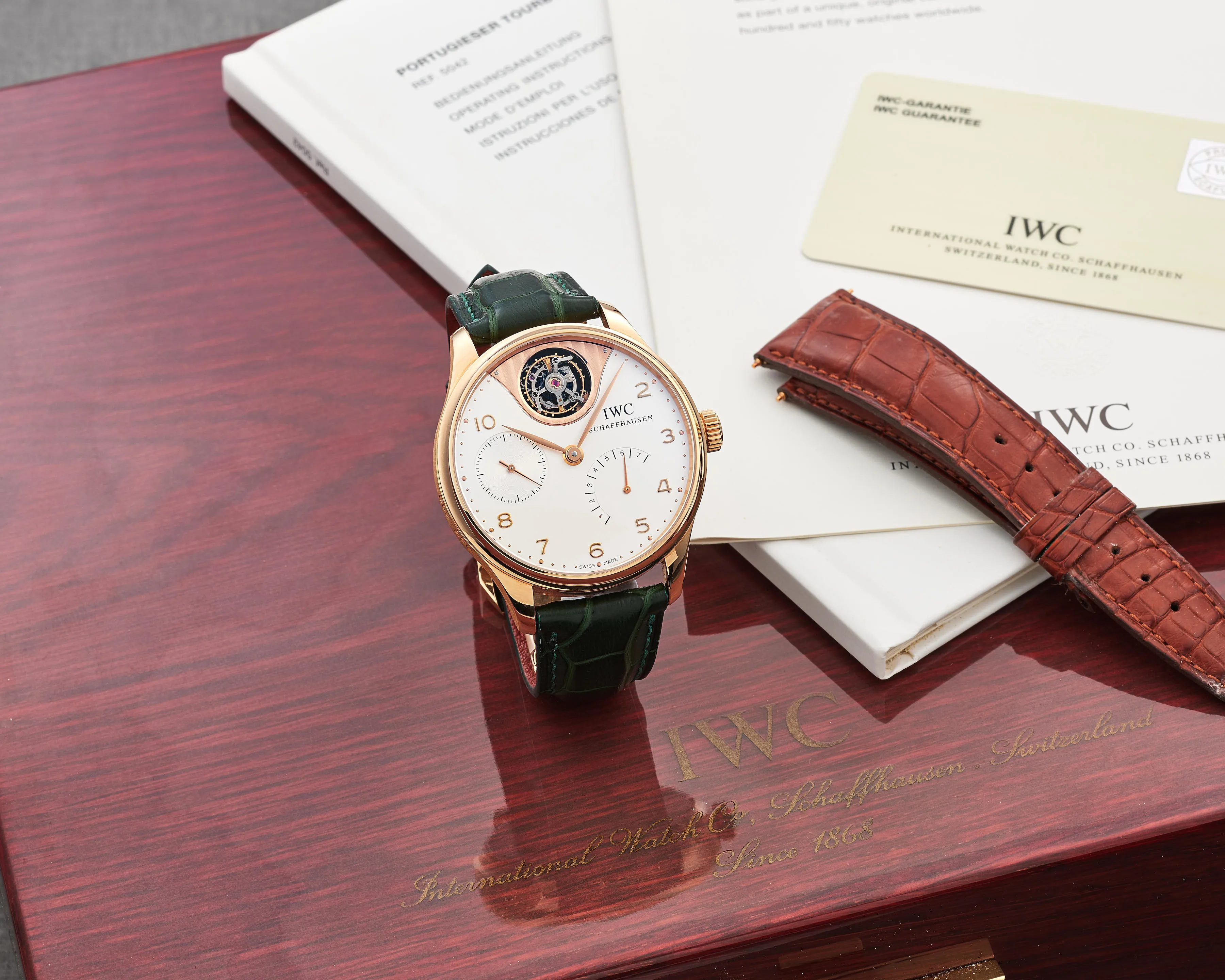 IWC Portugieser IW504202 44.5mm Rose gold Silver 4