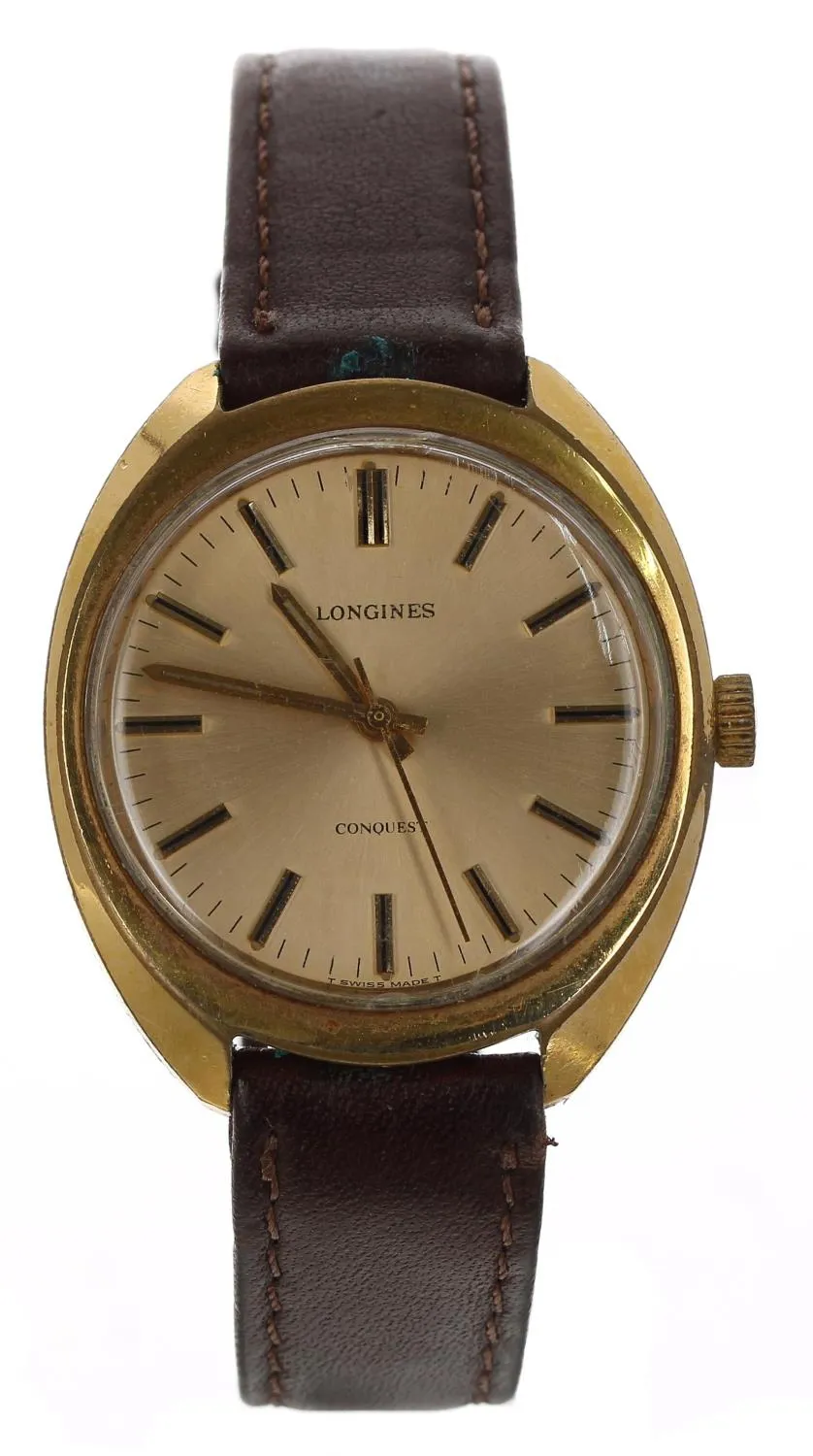 Longines Conquest 1500.2 35mm Stainless steel and gold-plated Champagne