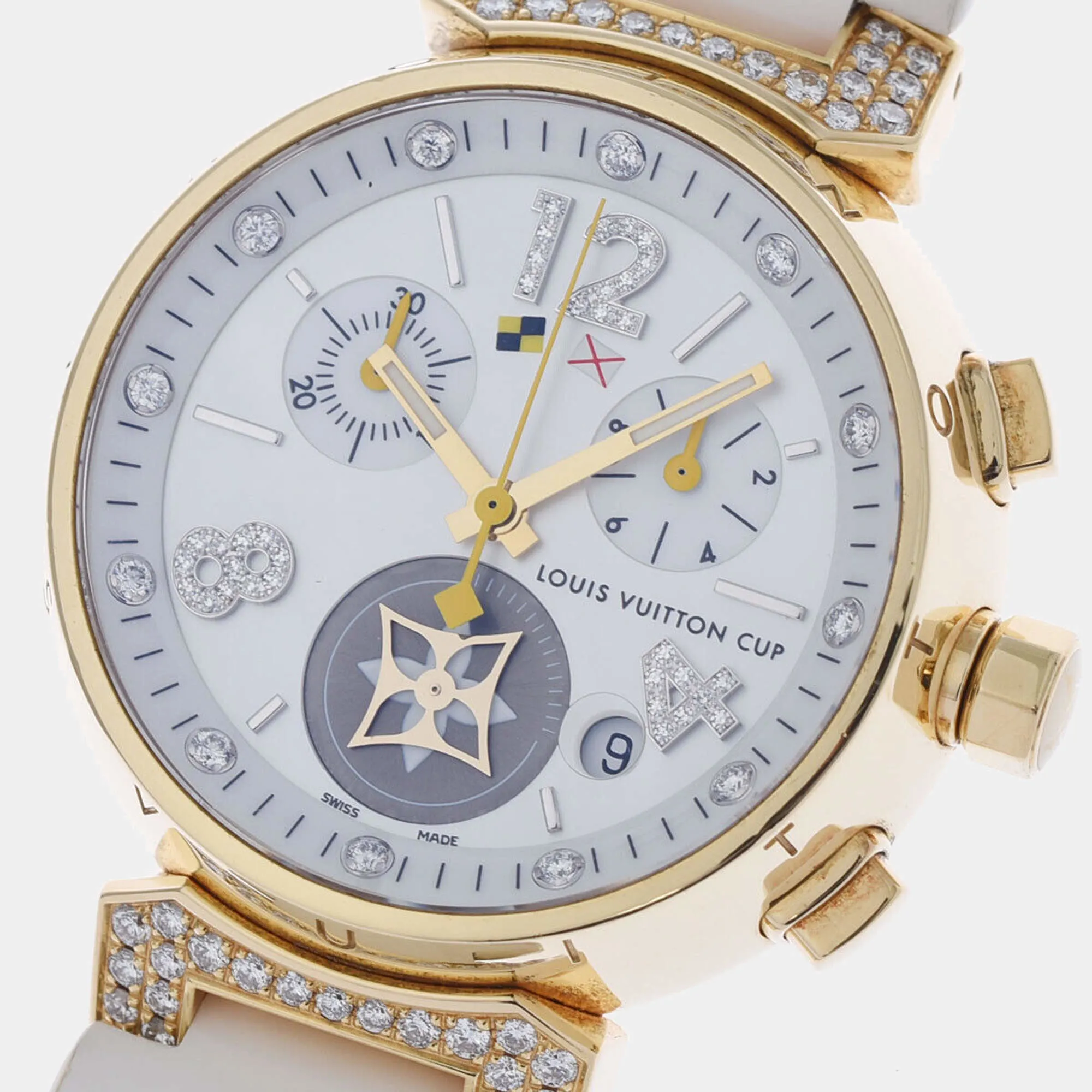 Louis Vuitton Tambour Q132L 34mm Yellow gold and 18k yellow gold 1