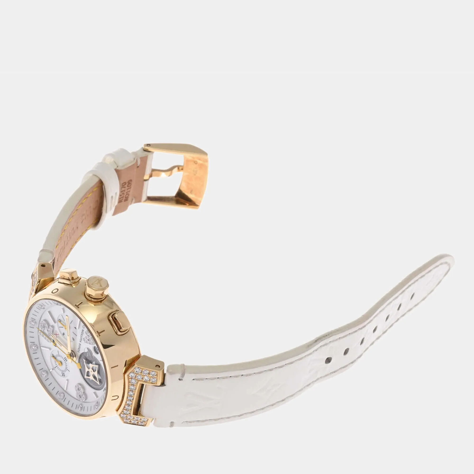 Louis Vuitton Tambour Q132L 34mm Yellow gold and 18k yellow gold 2