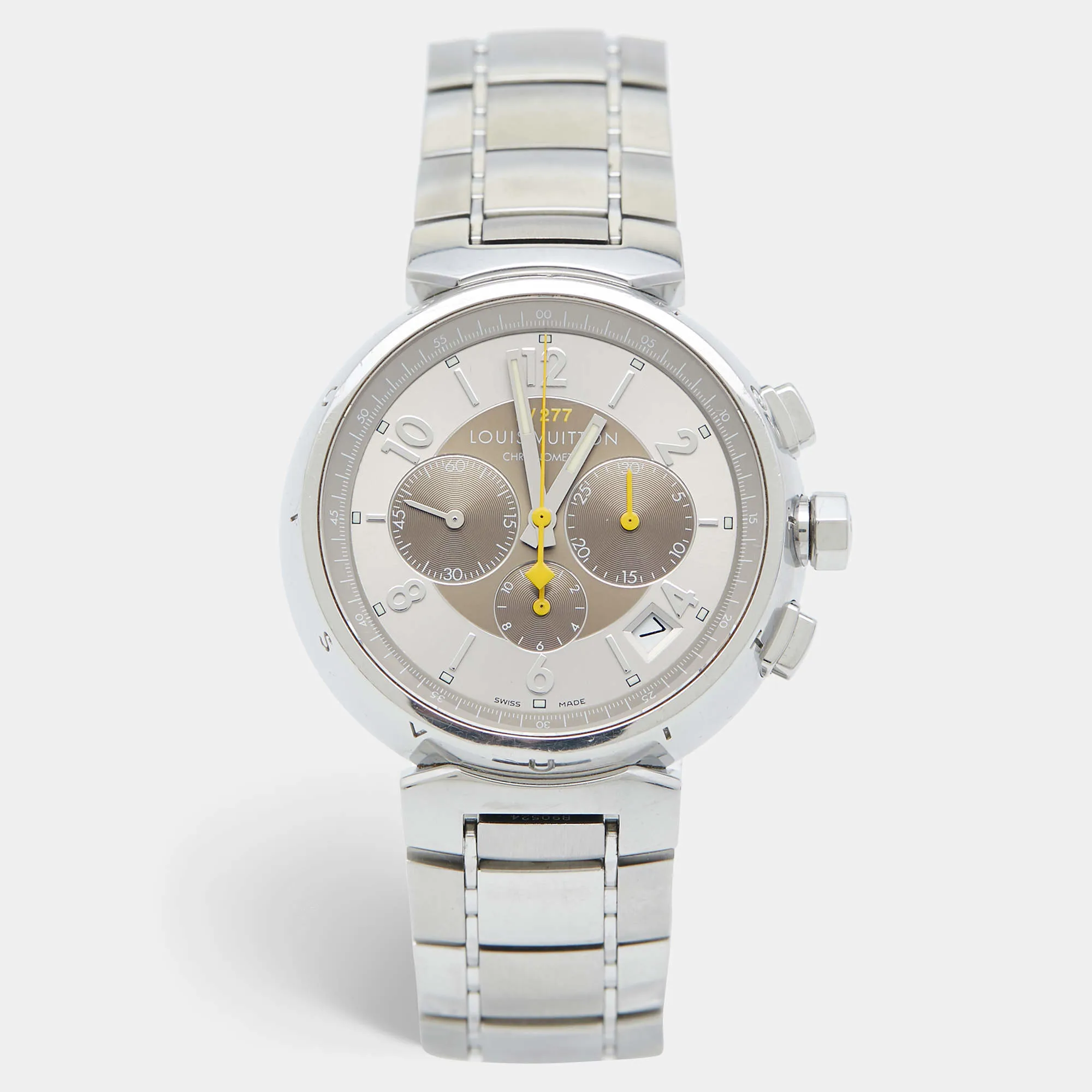 Louis Vuitton Tambour Q1142 41mm Stainless steel Champagne