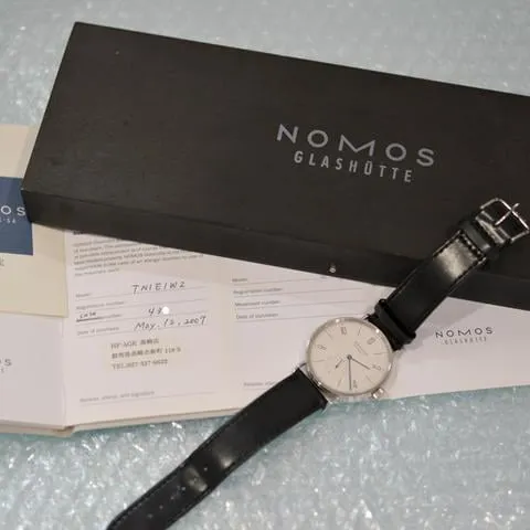 NOMOS Tangomat 601 TN1E1W2 38mm Stainless steel Silver 10