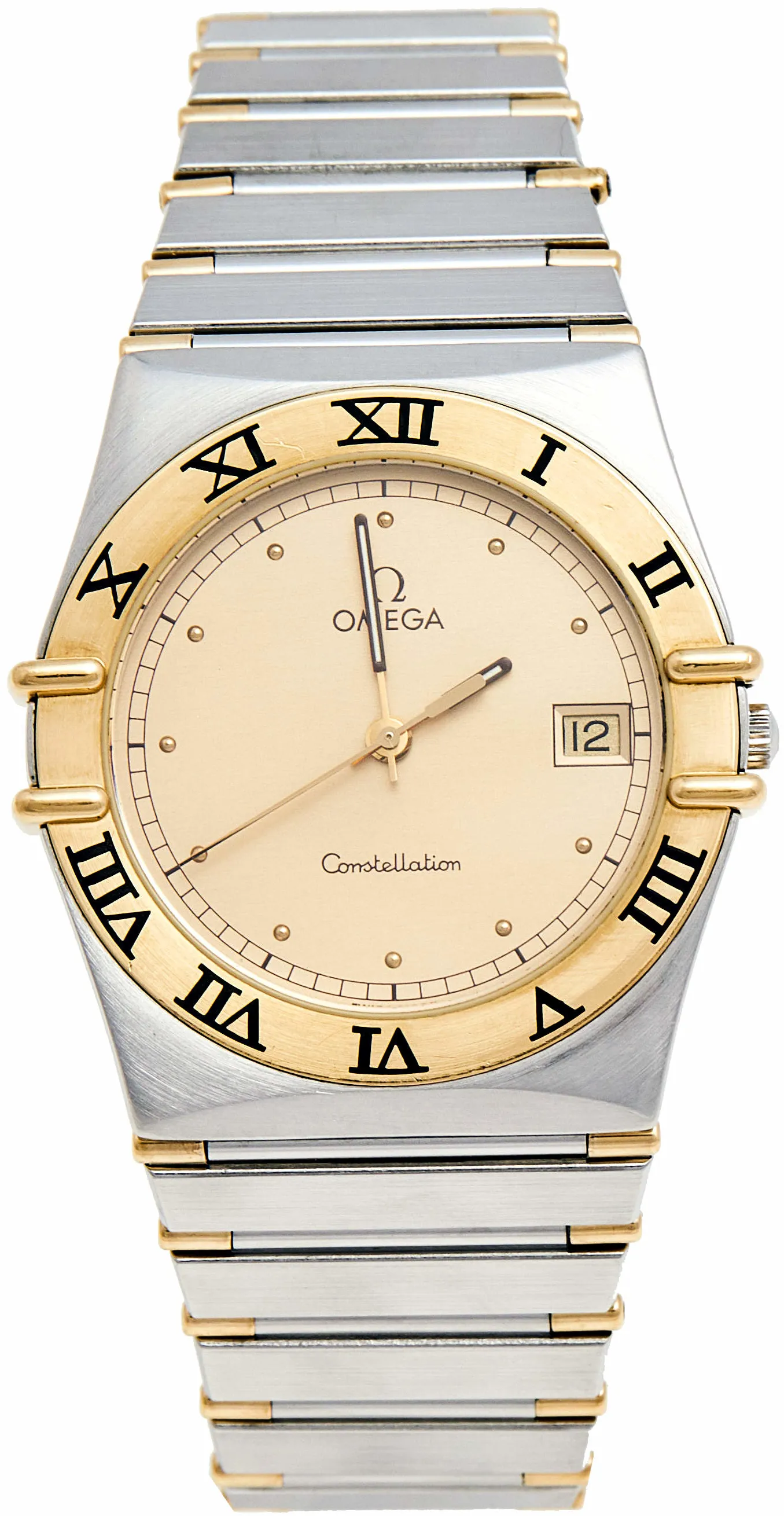 Omega Constellation 396.1070 35mm Yellow gold and stainless steel Champagne