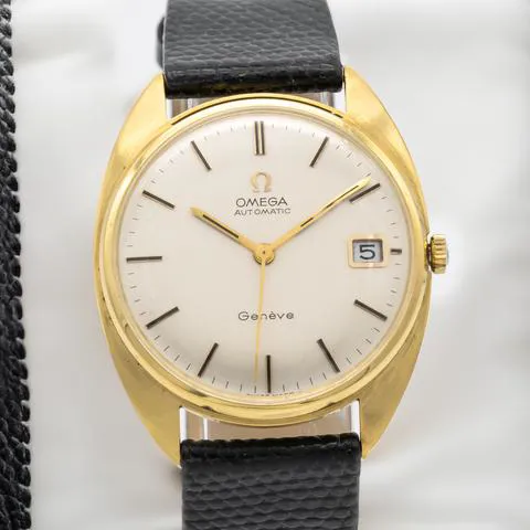 Omega Genève 35mm Yellow gold Silver