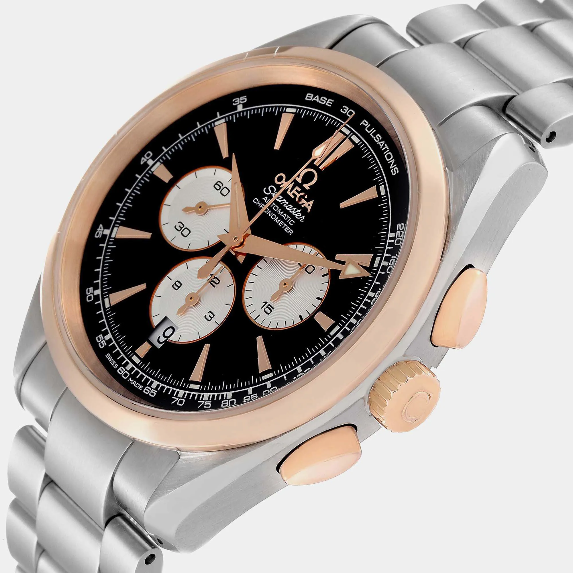 Omega Aqua Terra 221.20.42.40.01.002 42mm Rose gold and Stainless steel and 18k rose gold Black 1