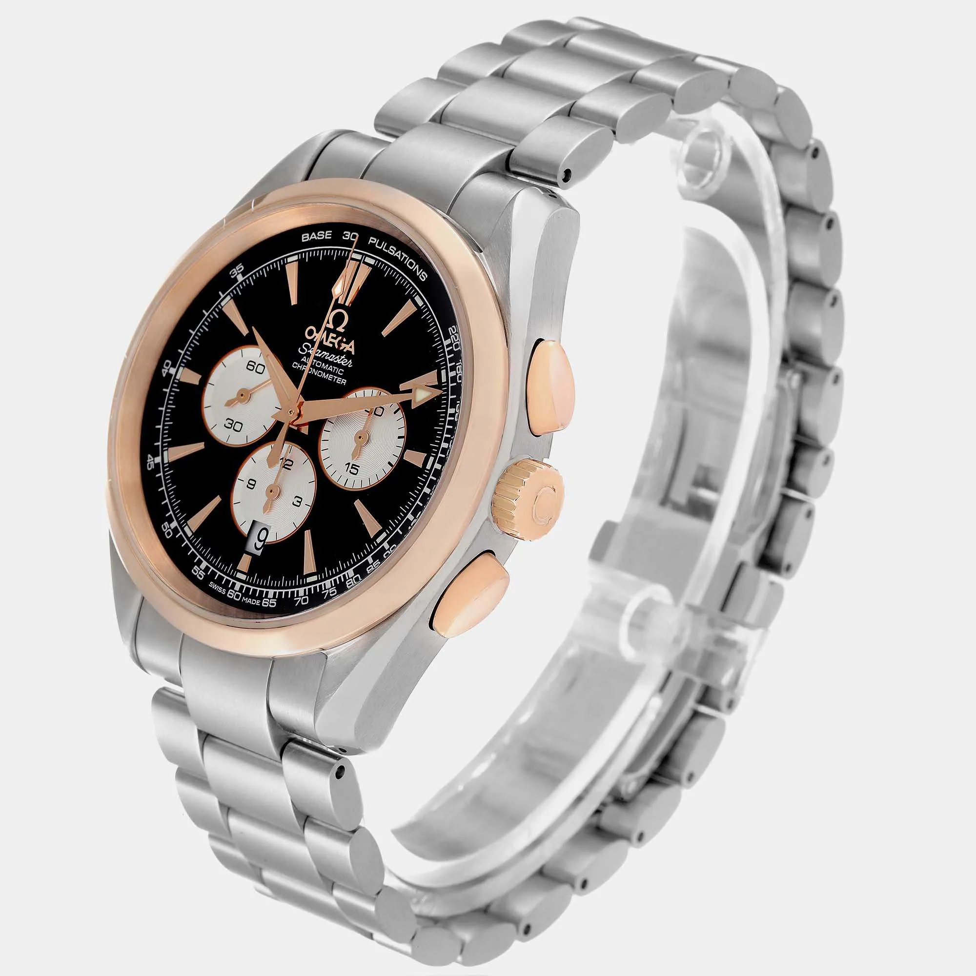 Omega Aqua Terra 221.20.42.40.01.002 42mm Rose gold and Stainless steel and 18k rose gold Black 2