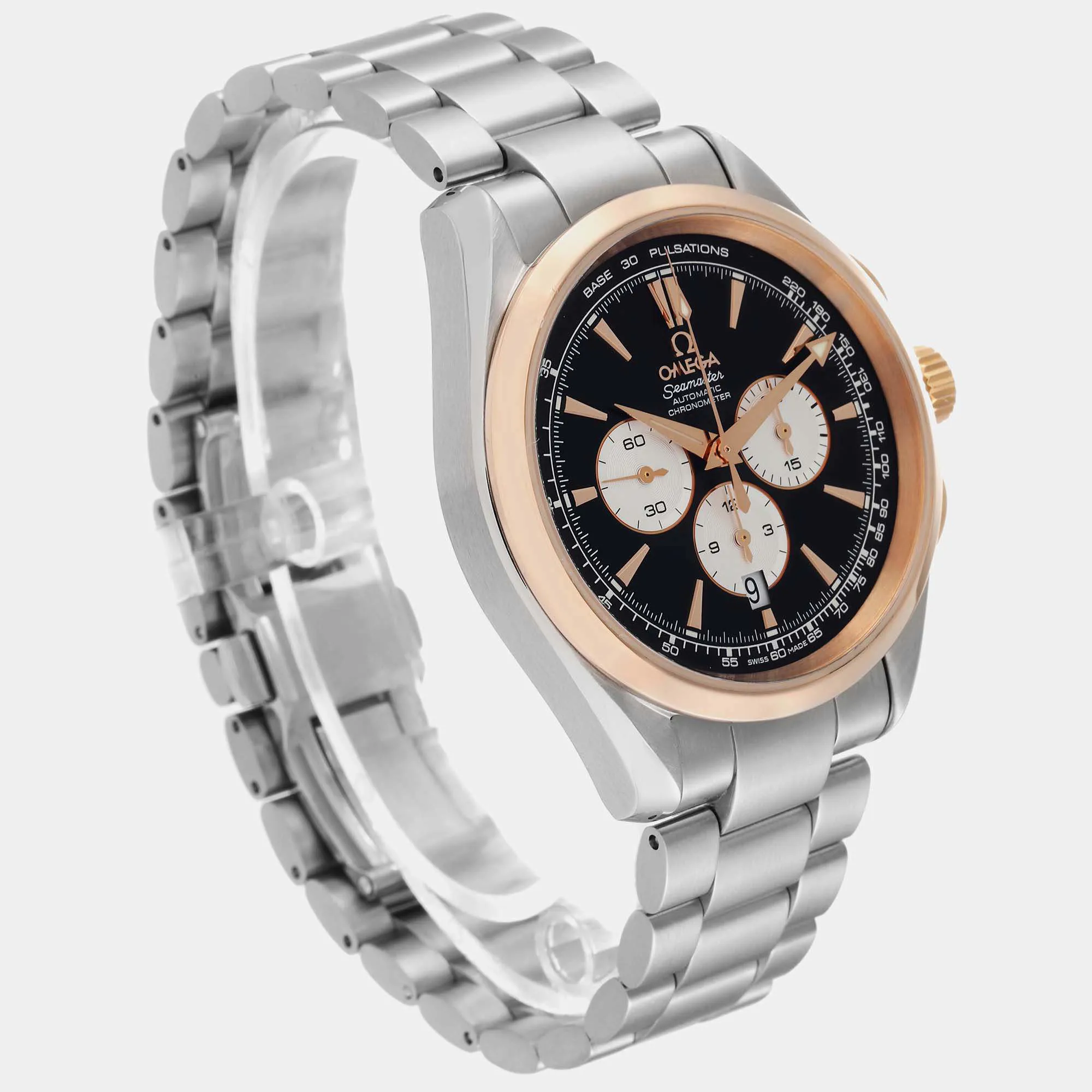 Omega Aqua Terra 221.20.42.40.01.002 42mm Rose gold and Stainless steel and 18k rose gold Black 3