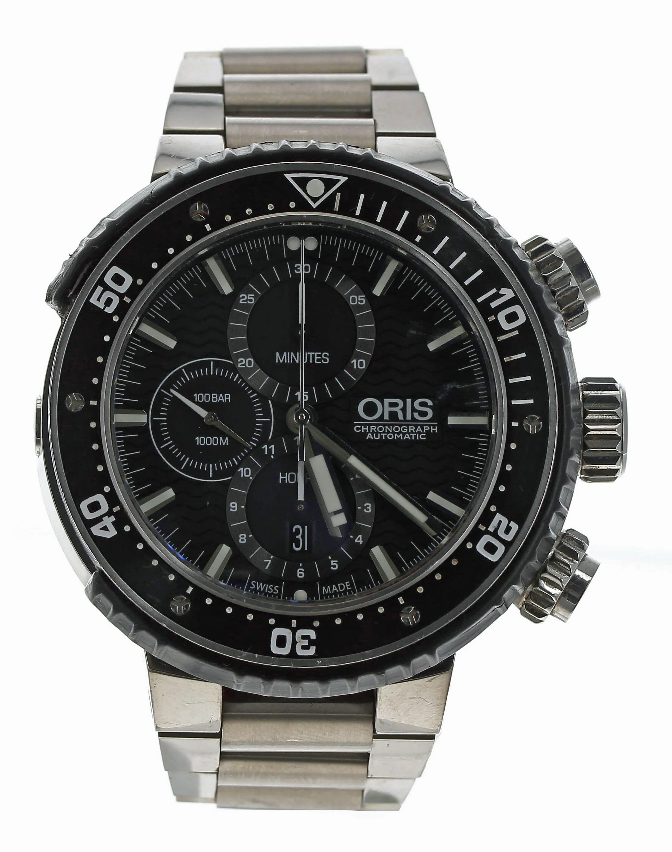 Oris ProDiver 7727 50mm Ceramic and Titanium and Rubber Black