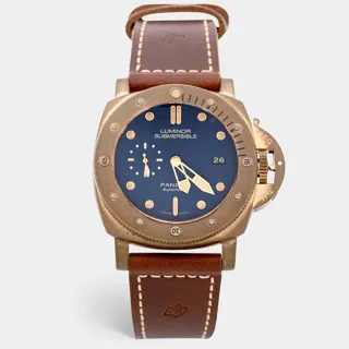 Panerai Submersible PAM 00671 Bronze and Titanium Blue