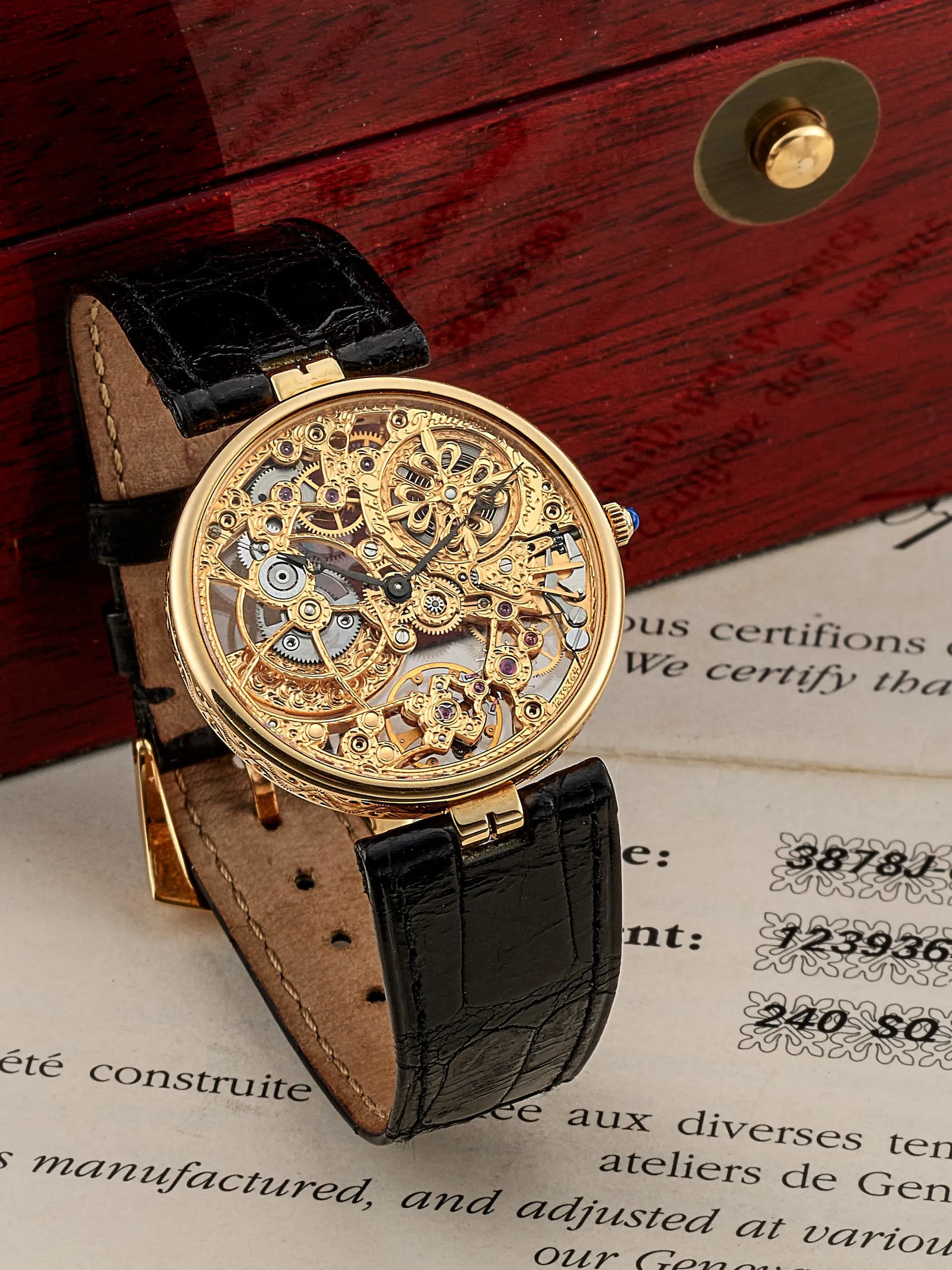 Patek Philippe 3878J-001 31mm Yellow gold Skeletonized