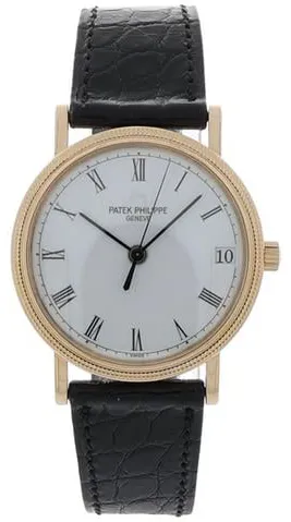 Patek Philippe Calatrava 3802/200 33mm Yellow gold White