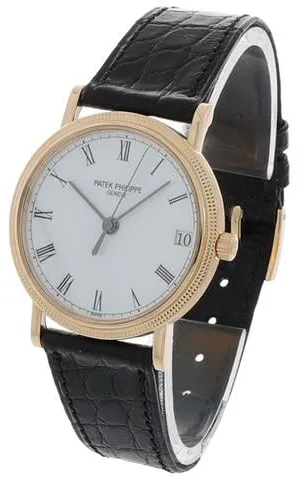 Patek Philippe Calatrava 3802/200 33mm Yellow gold White 1