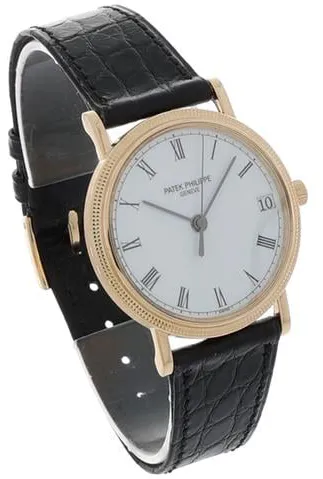 Patek Philippe Calatrava 3802/200 33mm Yellow gold White 2