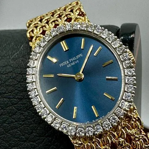 Patek Philippe Golden Ellipse 4178 21mm Diamonds Blue