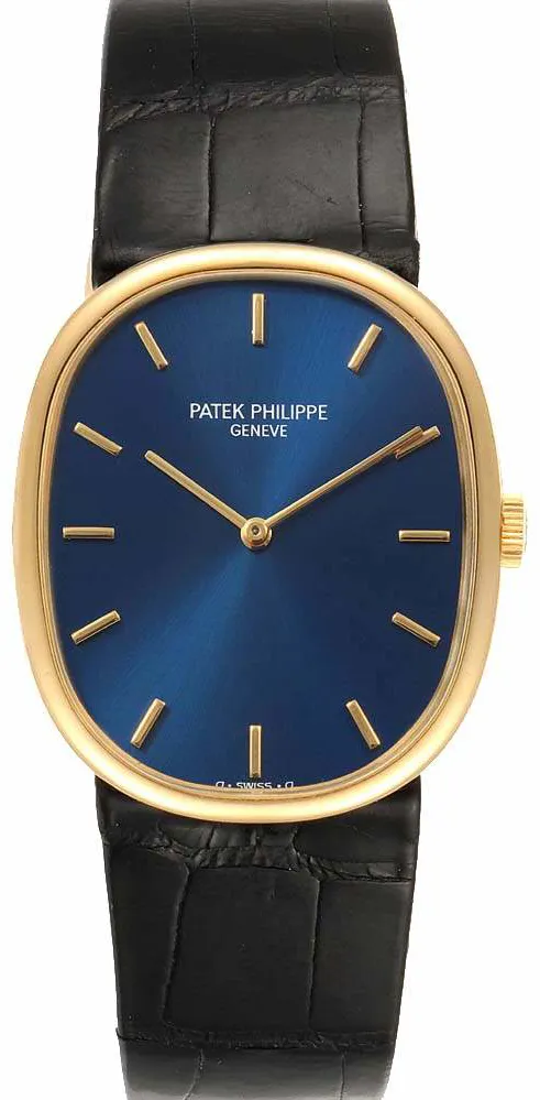 Patek Philippe Golden Ellipse 27mm Yellow gold Blue