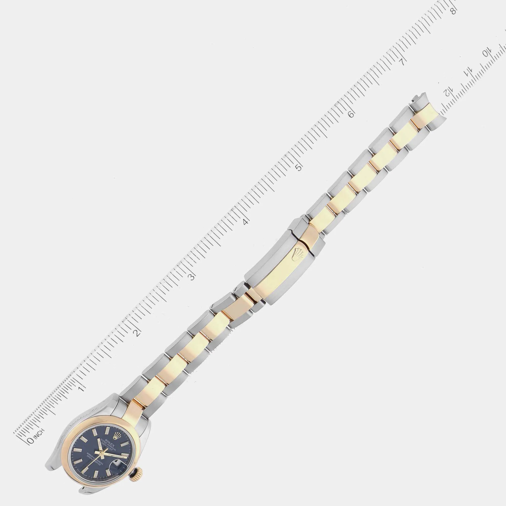 Rolex Lady-Datejust 179163 Yellow gold and Stainless steel and 18k yellow gold Blue 8