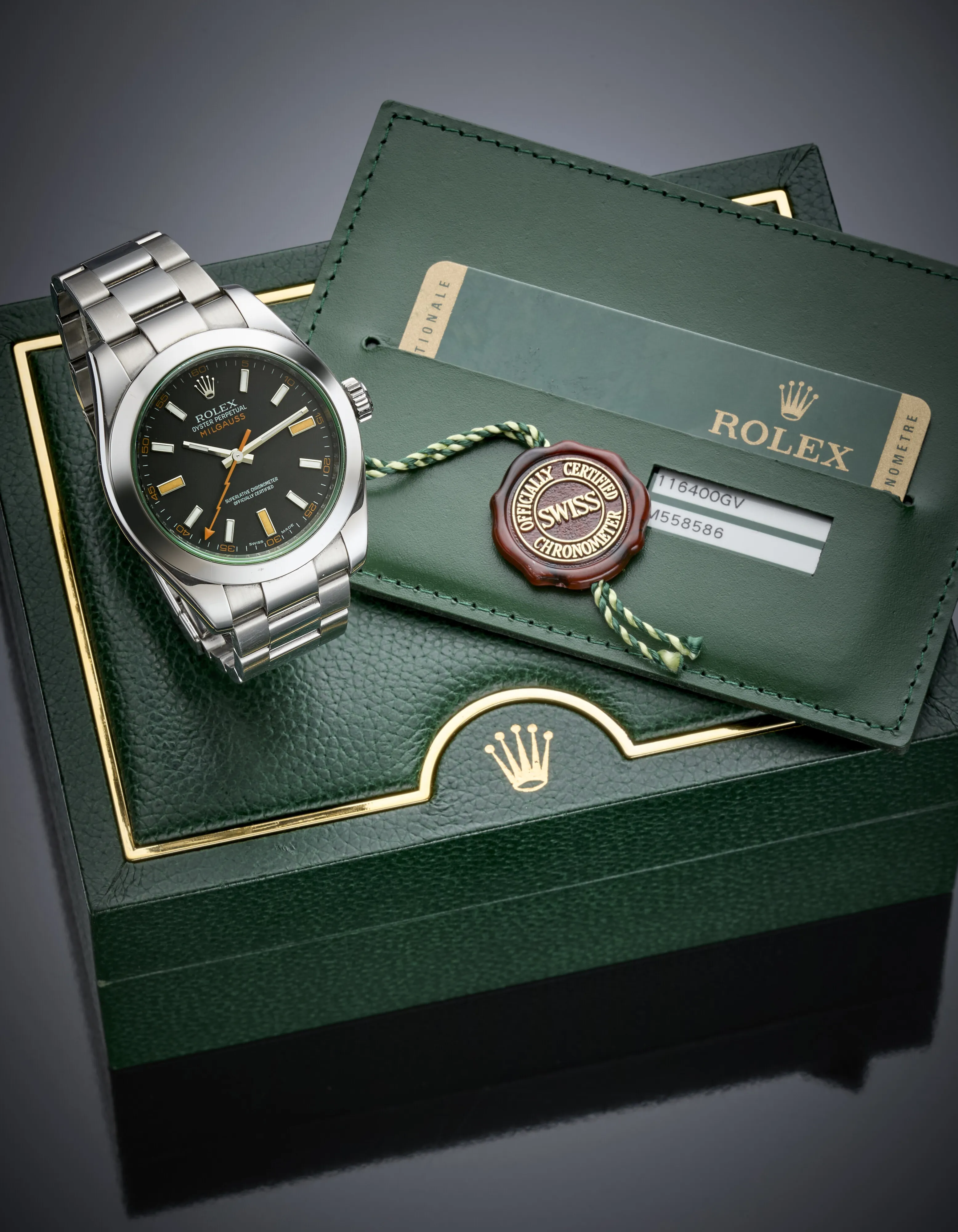 Rolex Milgauss 116400GV 40mm Stainless steel Black 1