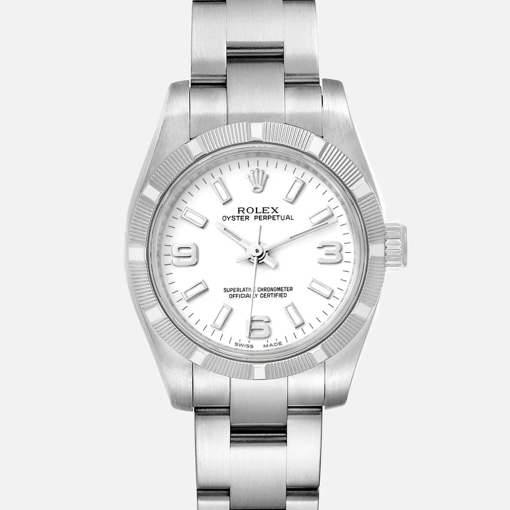 Rolex Oyster Perpetual 176210 26mm Stainless steel White