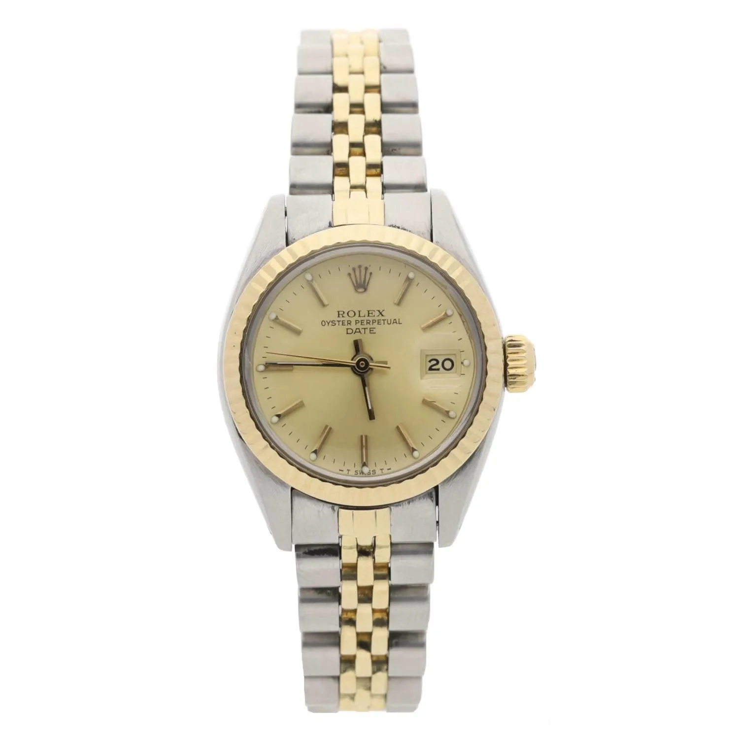 Rolex Datejust 6917 26mm Yellow gold and stainless steel Champagne