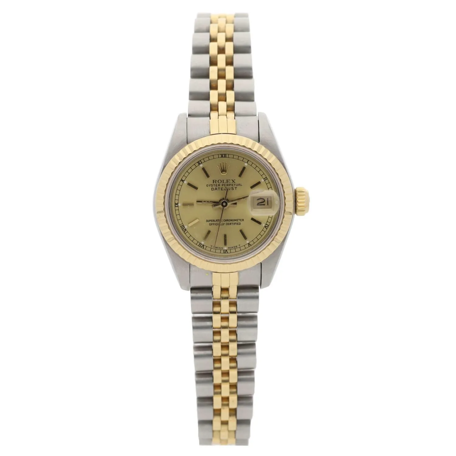 Rolex Lady-Datejust 69173 26mm Gold and stainless steel Champagne