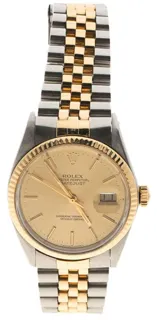 Rolex Datejust 36 16013 Yellow gold and Stainless steel Champagne