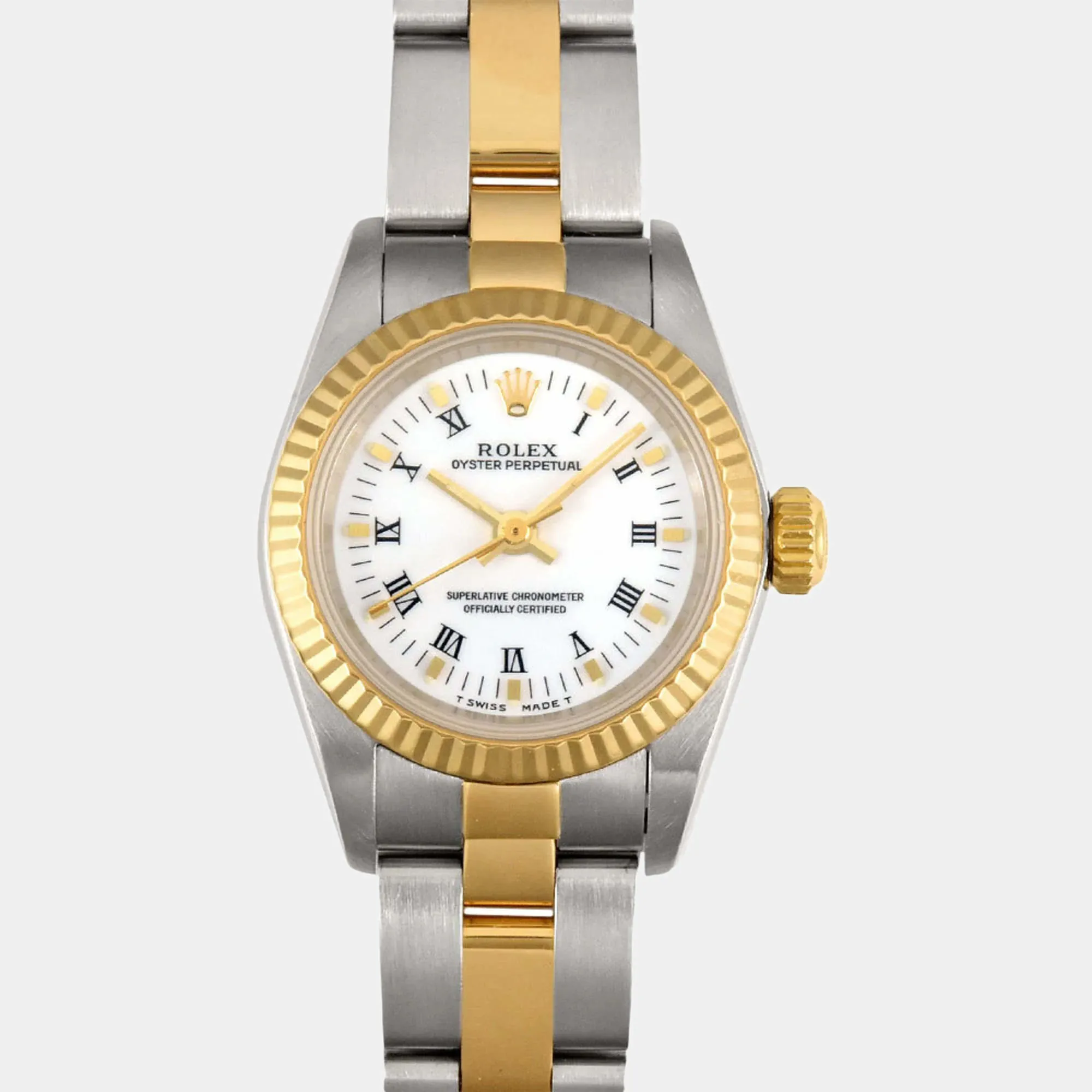 Rolex Oyster Perpetual 67193 24mm Yellow gold and Stainless steel and 18k yellow gold