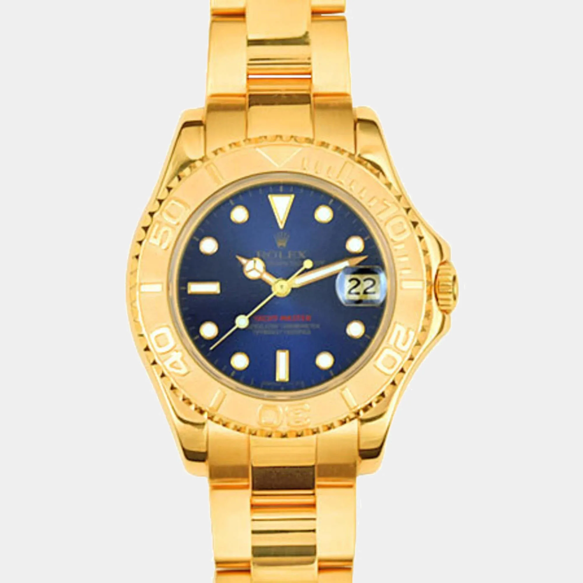 Rolex Yacht-Master 68628 37mm Yellow gold Blue