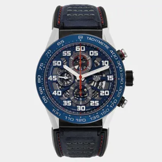 TAG Heuer Carrera Calibre HEUER 01 CAR2A1N Stainless steel and PVD Blue