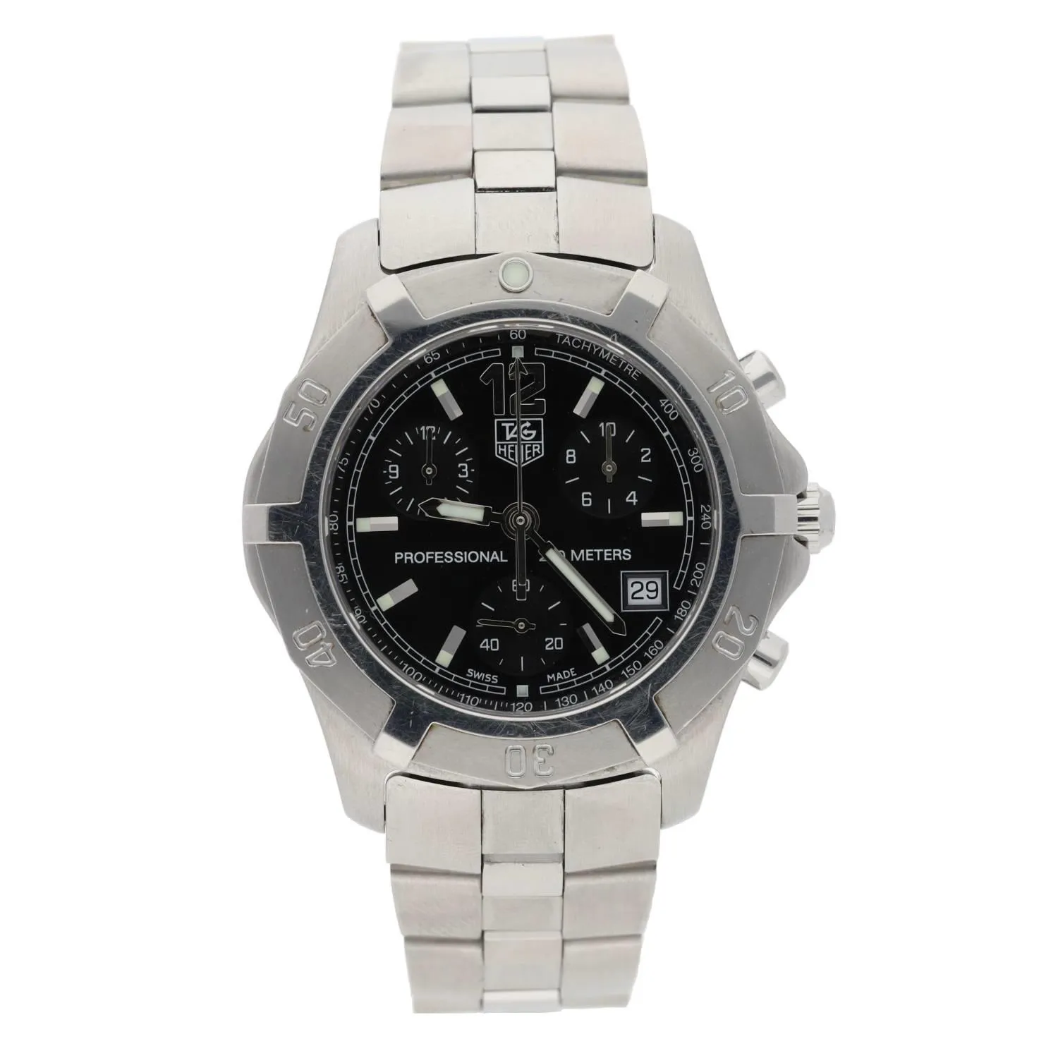 TAG Heuer Professional CN1110 41mm Stainless steel Black
