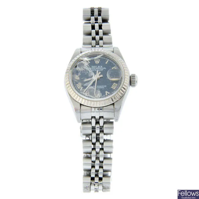 Rolex Lady-Datejust 79174 26mm Stainless steel Blue