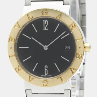 Bulgari Bvlgari Bvlgari BB33SGD Yellow gold and Stainless steel Black