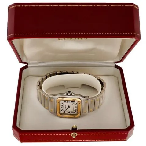 Cartier Santos Galbée 187901 29mm Yellow gold and Stainless steel White