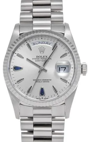 Rolex Day-Date 36 18239 36mm White gold Silver