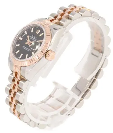 Rolex Lady-Datejust 179171 26mm Rose gold and Stainless steel Black 1