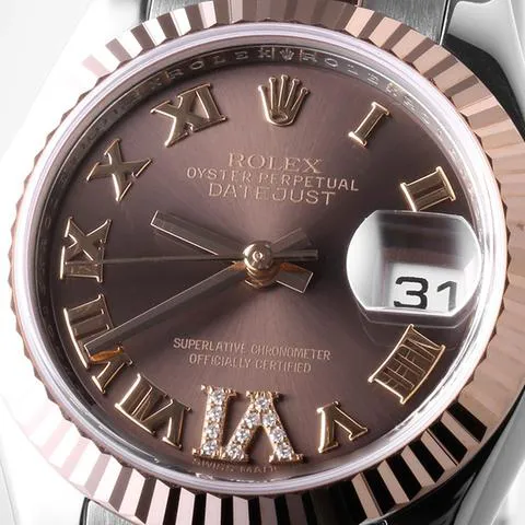 Rolex Lady-Datejust 179171 26mm Yellow gold and Stainless steel Brown 4