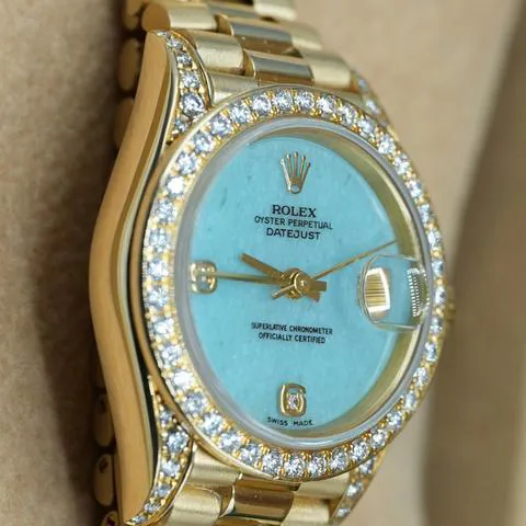 Rolex Lady-Datejust 69158 26mm Yellow gold Blue 13