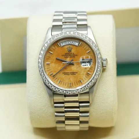 Rolex Day-Date 36 18049 36mm White gold Brown 7